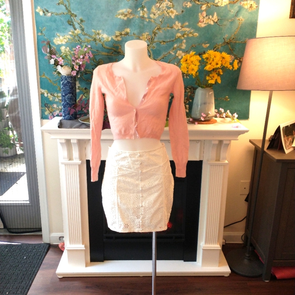 For Love and Lemons Sofie eyelet skirt NWT size large.